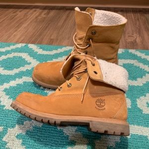 TIMBERLAND WOMEN'S JAYNE FLEECE FOLD-DOWN BOOTS